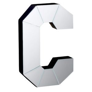 COPY - Mirrored Letter - C Wall Art